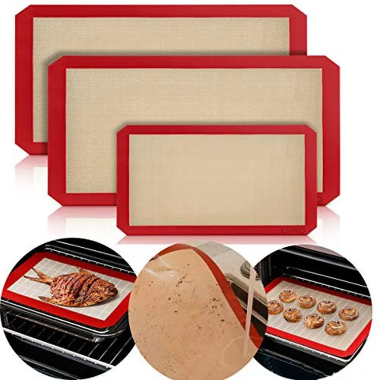 Tapete de Cozimento para Cookies Resistente ao Calor para Micro-ondas de Grau Alimentício