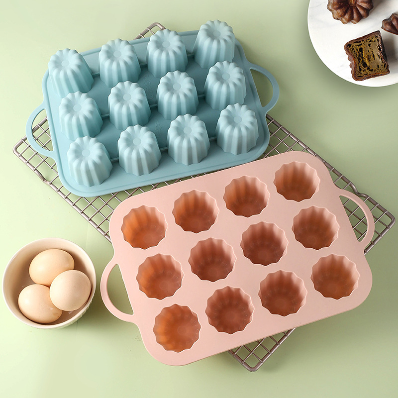 12 Forma Cilíndrica Pequena de Lulu Lace para Bolo Molde de Pudim Molde de Gelatina Molde de Bolo de Mousse Utensílios de Cozinha para Uso Doméstico