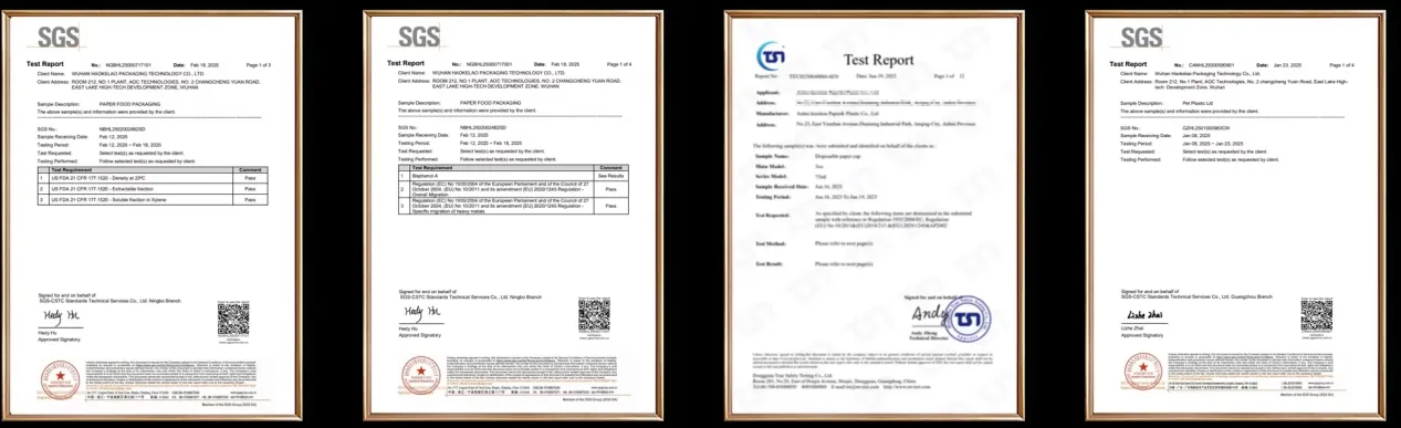 Certificados de qualidade e conformidade ambiental