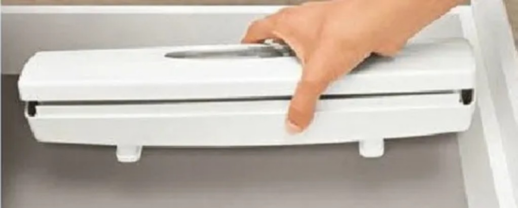 Dispensador de Filme Plástico Caixa de Suporte para Alimentos Puxe Pressione o Filme Alumínio Kw003_1