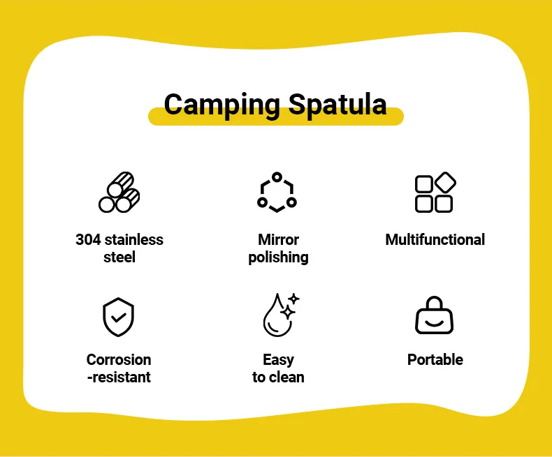 3-in-1 Colher Garfo Spork de Aço Inoxidável Design Contemporâneo Talheres Combo Cabo Longo Não Tóxico para Camping Cozinha