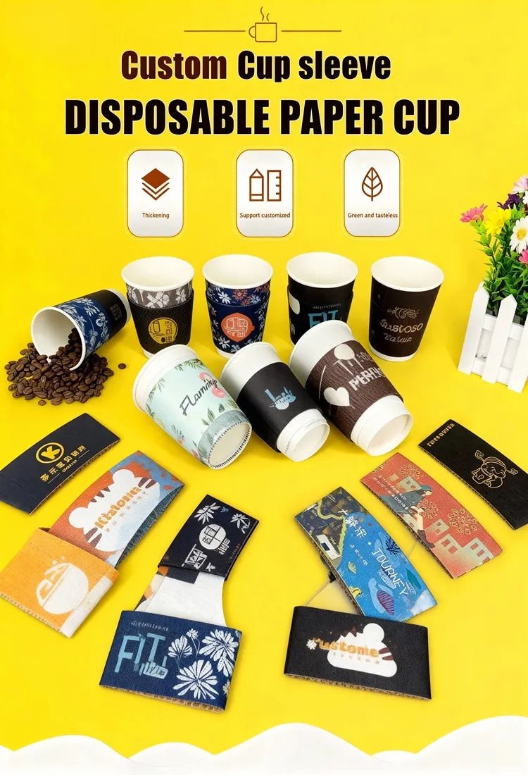 Levar Copos de Papel Descartáveis Personalizados Ecológicos da China para Bebidas Quentes e Frias Duplos e Simples Atacado com Tampas 4oz-16oz