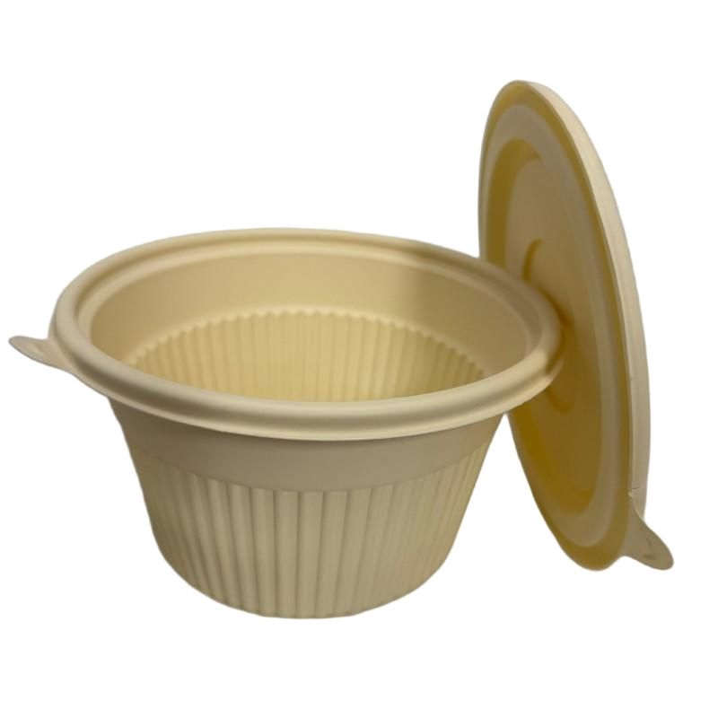 Atacado 100% Biodegradável Compostável Personalizado Papel Polpa Cana-de-açúcar Embalagem para Alimentos para Viagem