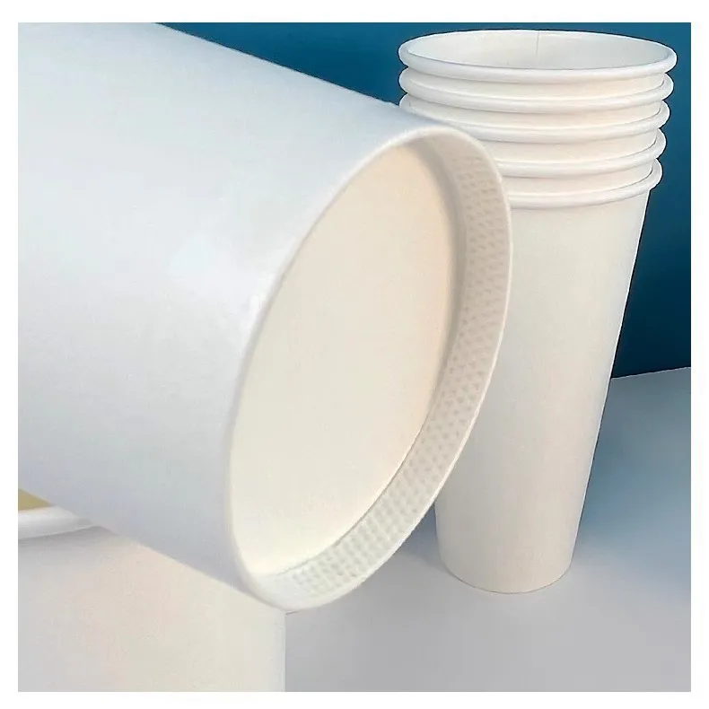 Copo de Papel Descartável Parede Simples Detalhe