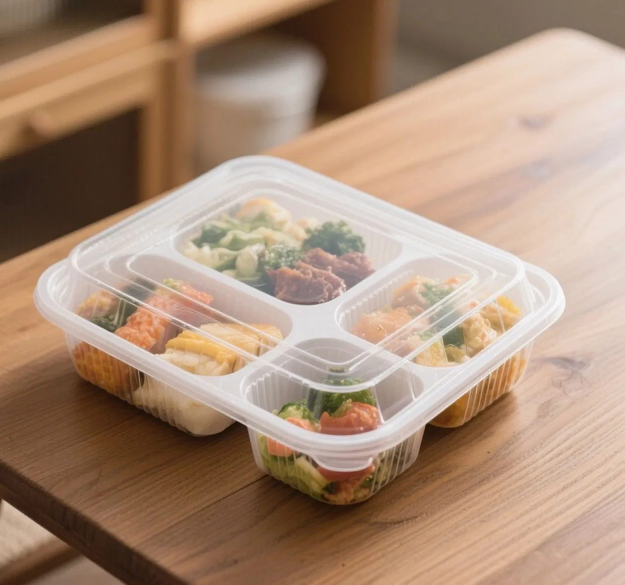 Caixa de Descarte Eco-Injetada em PP de Grau Alimentar, Segura contra Vazamentos – Baixo Carbono para Marcas de Catering Sustentáveis
