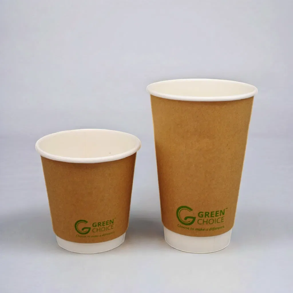 4oz 8oz 10oz 12oz 16oz 20oz Copo de Papel Descartável Personalizado para Bebidas Quentes e Frias com Tampa para Chá de Leite e Café