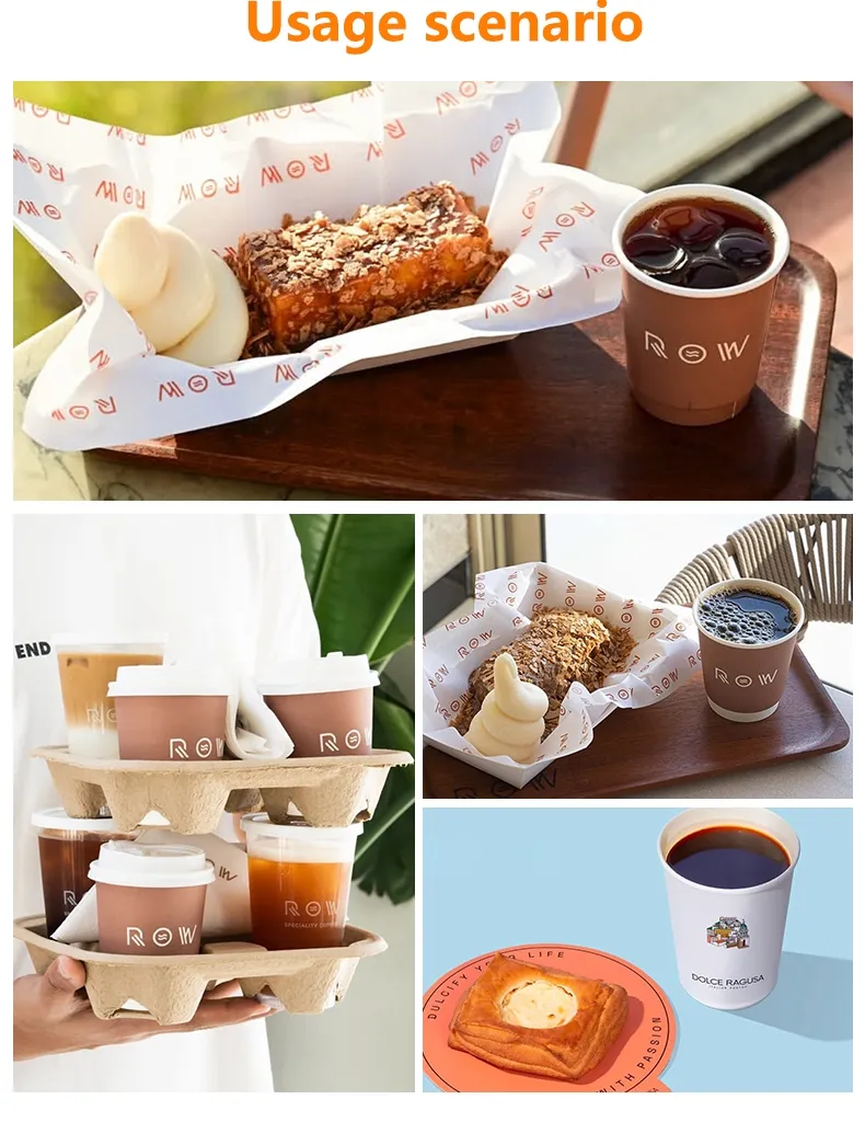 Copos de papel biodegradáveis personalizados com logotipo, ecológicos e impressos em grande quantidade para bebidas quentes e frias, café