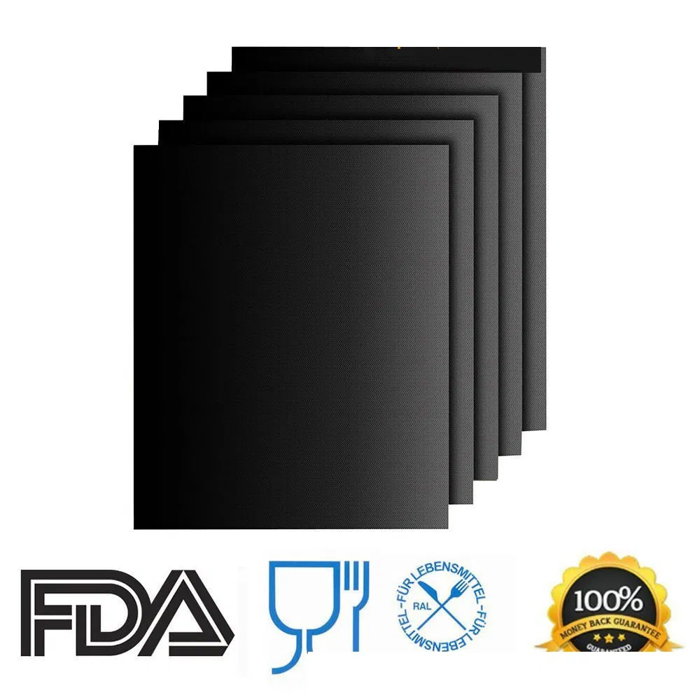 Venda Quente Tapete de Silicone Preto FDA para Churrasco