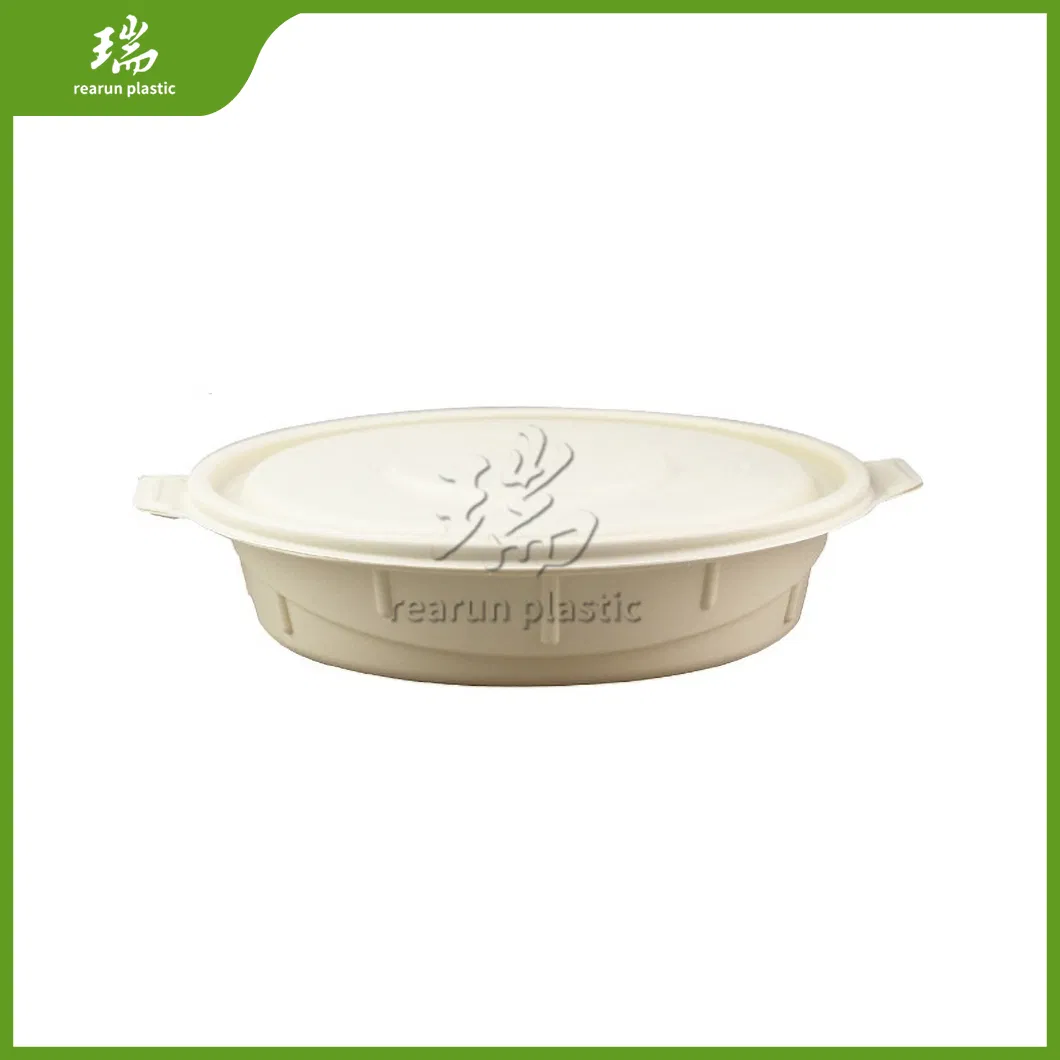 Caixas de Almoço Descartáveis Rearun para Comida, Fabricantes da China, Biodegradáveis, de Amido de Milho