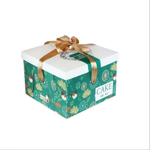 Embalagem de bolo de aniversário e casamento transparente de plástico personalizada por atacado, embalagem de papel para alimentos de padaria, caixa de presente clara em formato de cupcake dobrável rosa