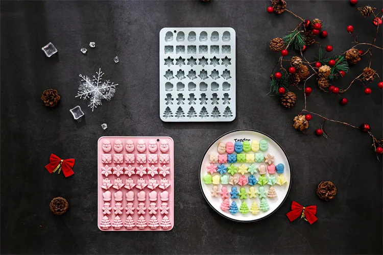 Conjunto de Moldes de Silicone Temáticos de Natal