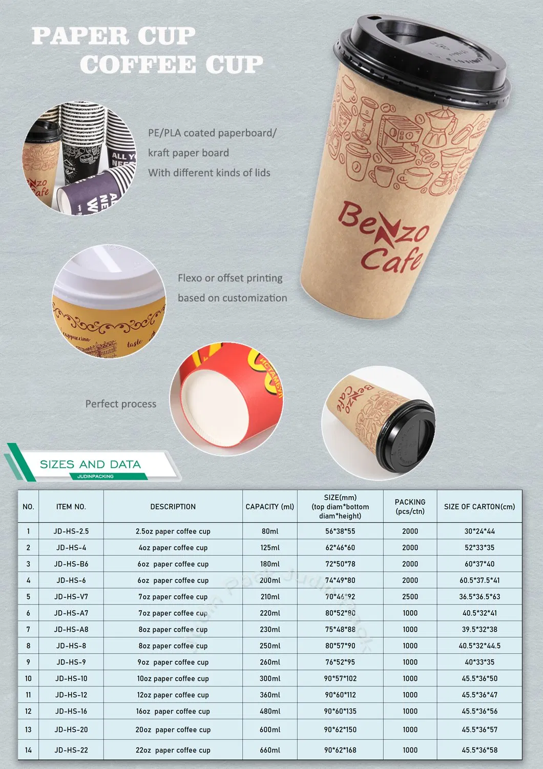 12 Copo de Papel Descartável de Parede Simples de 8 Oz para Bebida Quente de Café