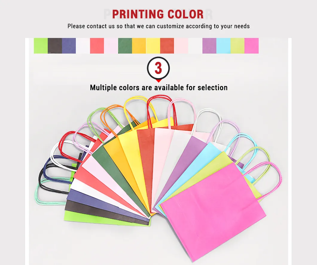 Preço de Fábrica Logo Personalizado Reutilizável Luxuoso Impressão Sacola de Compras em Papel Kraft para Embalagem de Presentes