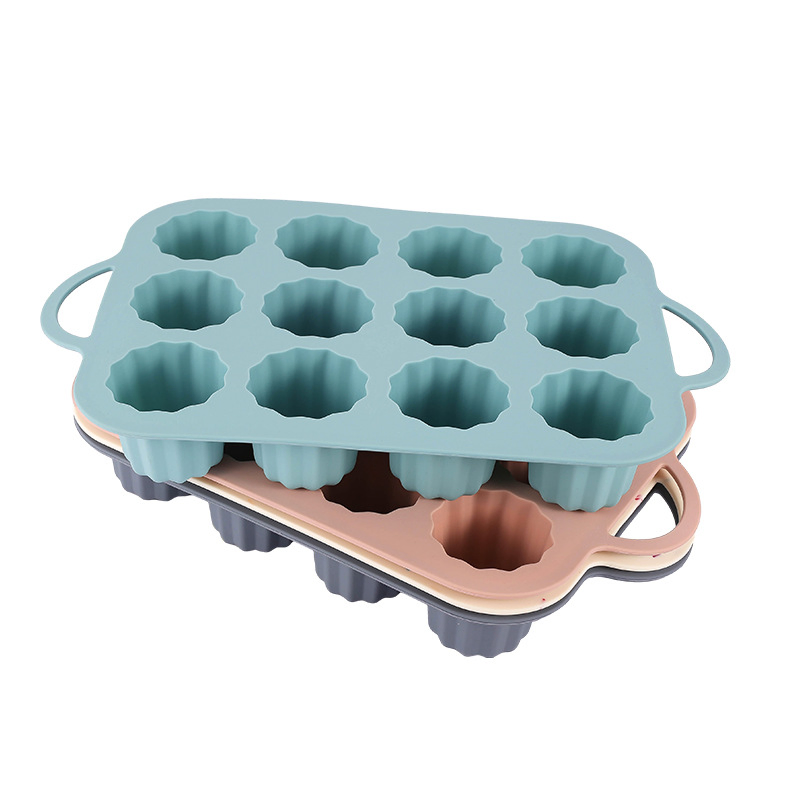 12 Forma Cilíndrica Pequena de Lulu Lace para Bolo Molde de Pudim Molde de Gelatina Molde de Bolo de Mousse Utensílios de Cozinha para Uso Doméstico