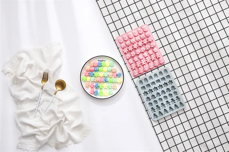 Conjunto de Moldes de Silicone Temáticos de Natal