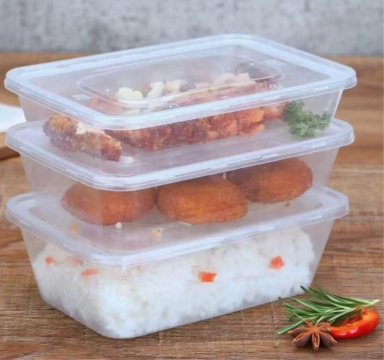 Caixa de Descarte Eco-Injetada em PP de Grau Alimentar, Segura contra Vazamentos – Baixo Carbono para Marcas de Catering Sustentáveis