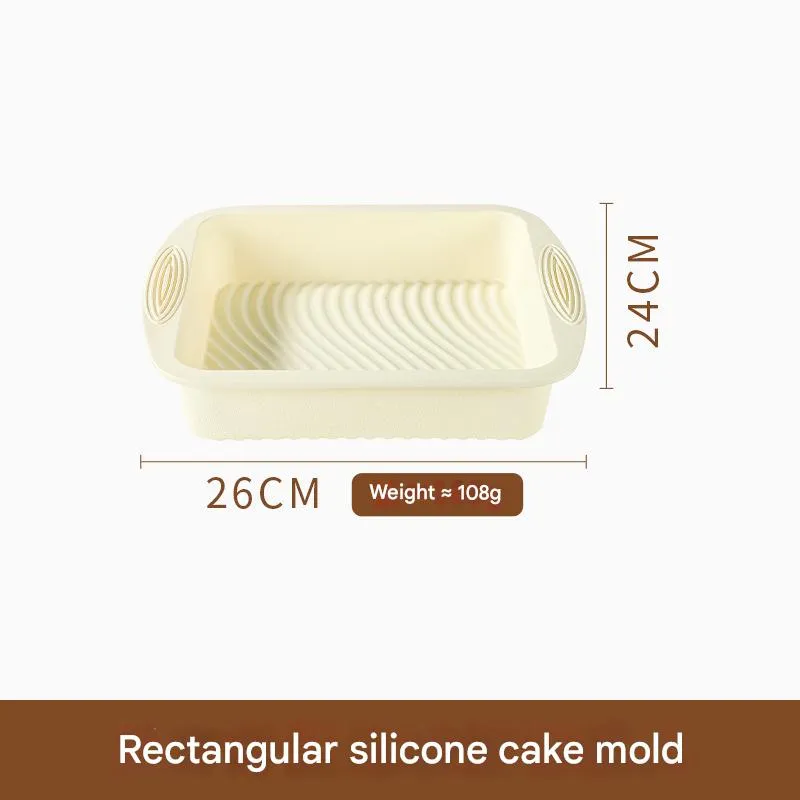 Moldes de Torrada Antiaderente Fácil de Desenformar Molde de Silicone para Bolos Molde para Assar Sobremesas Bandeja para Assar