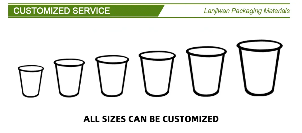 Copo de papel ondulado descartável biodegradável reciclável para bebidas em conformidade com a legislação da UE 10/2011