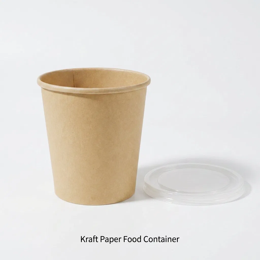 Container de Papel Kraft para Preparação de Refeições