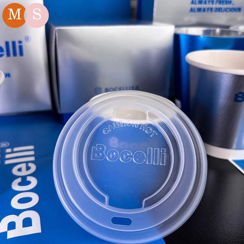 Copo de papel descartável de parede dupla ecológico de fábrica por atacado com logotipo e designs personalizados