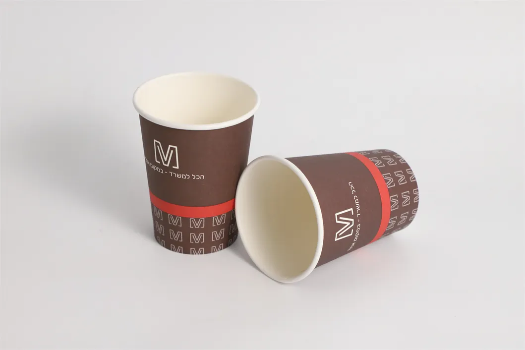 Copo de Papel Frio Biodegradável Descartável 8oz para Bebida Econômico