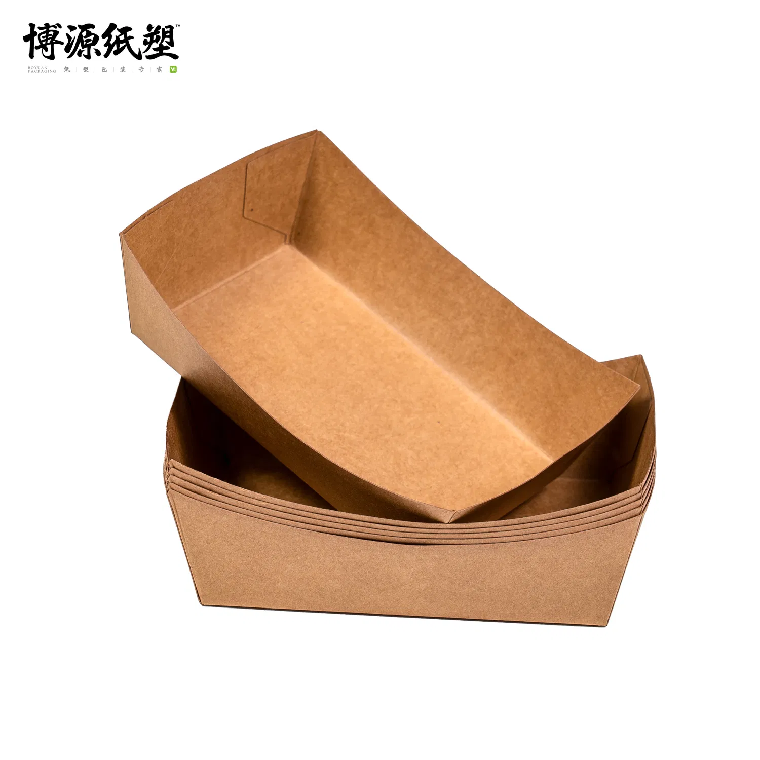 Container de papel kraft para comida para viagem, salada, fruta, espaguete, frango frito
