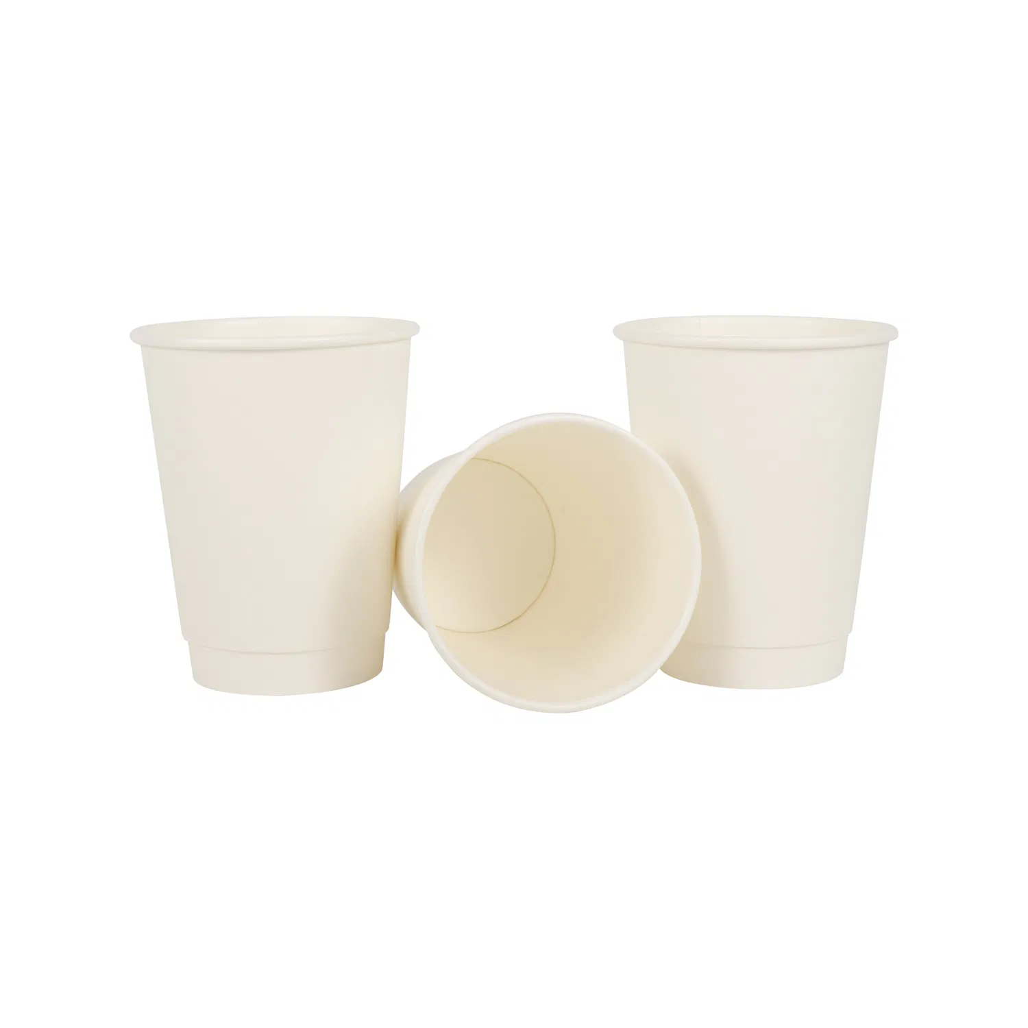 Copo de papel biodegradável personalizado de parede dupla descartável para café, festa e chá