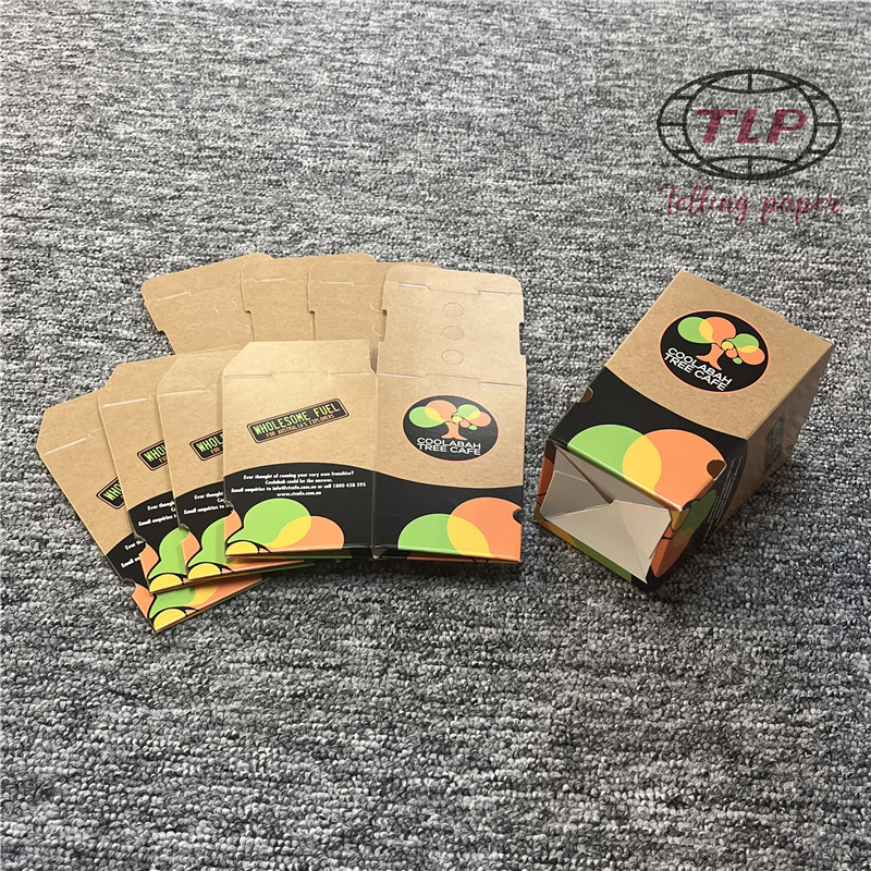 Embalagem de comida para viagem personalizada, caixa de frango frito, batatas fritas descartáveis, hambúrguer, comida para viagem, caixas de papelão para frango frito