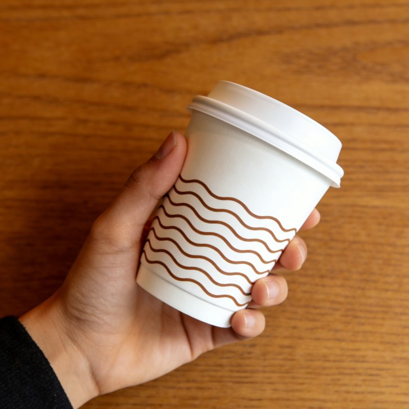 Copos de papel biodegradáveis personalizados com logotipo, ecológicos e impressos em grande quantidade para bebidas quentes e frias, café