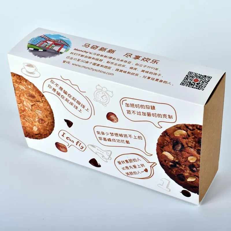 Fábrica de Embalagem de Biscoitos de Padaria Caixa de Alimentos Personalizada com Gaveta Deslizante para Embalagem de Macarons