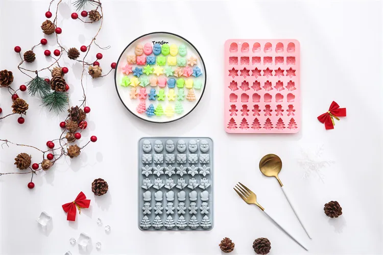 Conjunto de Moldes de Silicone Temáticos de Natal