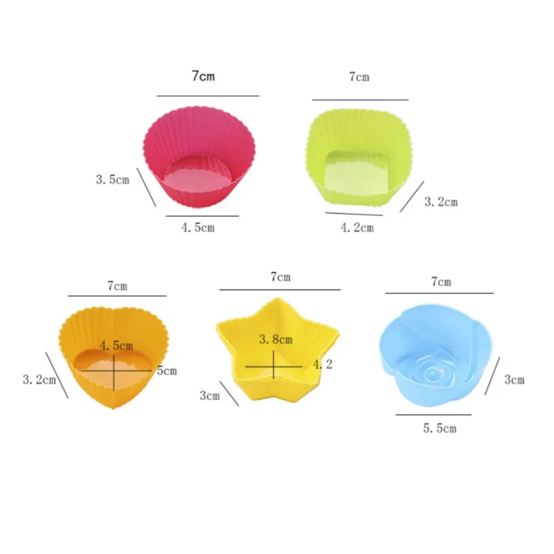 Copos de Muffin de Silicone