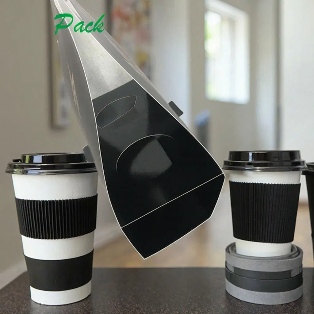 Copos de papel ecológicos para bebidas quentes e frias, unidade única
