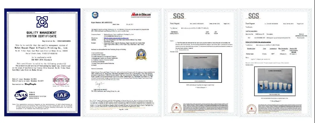 Certificações de qualidade do fabricante