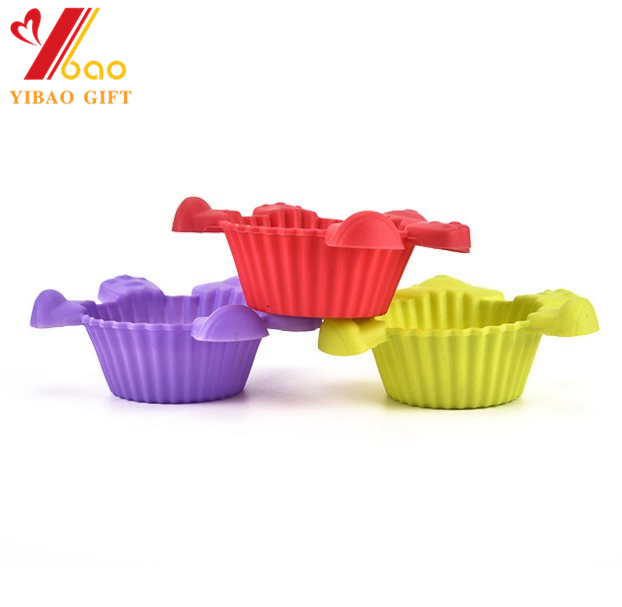 Molde de Bolo de Papel em Silicone Personalizado 3D Urso Fofo Ferramentas para Bolo