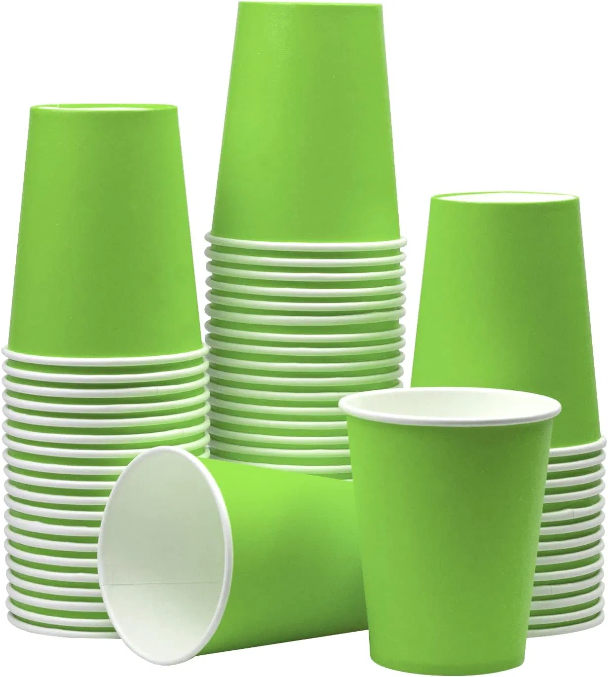 Copos de Papel PLA Descartáveis de Parede Única com Logo Personalizado para Bebidas Quentes e Frias para Café e Chá 8oz 12oz 16oz 20oz Copo Artesanal
