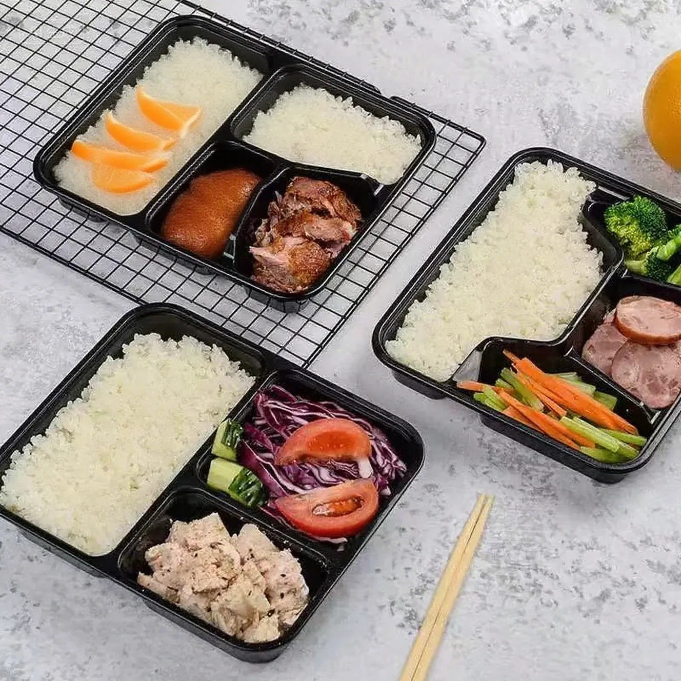 Caixa de Descarte Eco-Injetada em PP de Grau Alimentar, Segura contra Vazamentos – Baixo Carbono para Marcas de Catering Sustentáveis