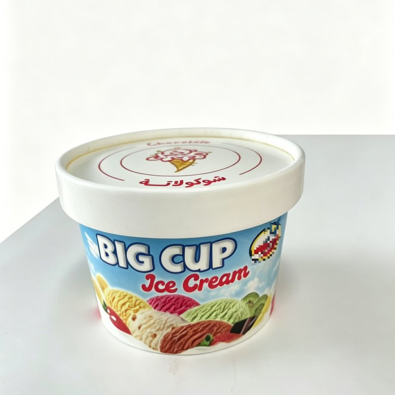 Copos de Papel para Sobremesa de Iogurte Descartáveis Personalizados 5oz com Tampas
