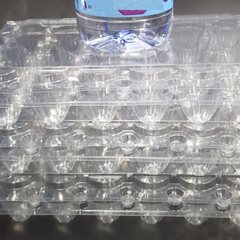 Recipiente de ovo PET reciclável Embalagem clamshell ecológica para atacado em grande quantidade