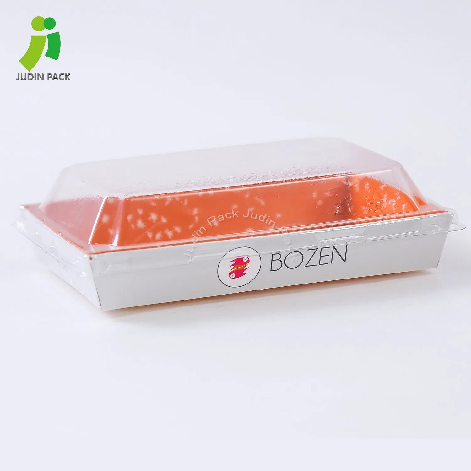 Bowl descartável para fast food, recipiente de papel kraft para embalagem de sushi