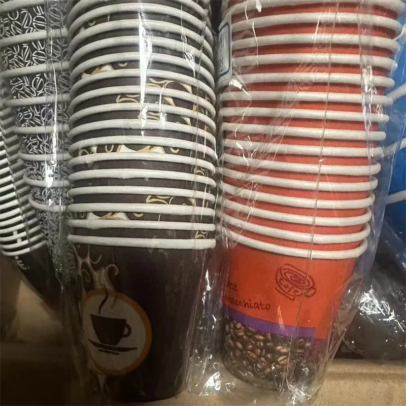 Fabricante Copos de Papel Descartáveis de Parede Simples para Bebidas Quentes e Frias