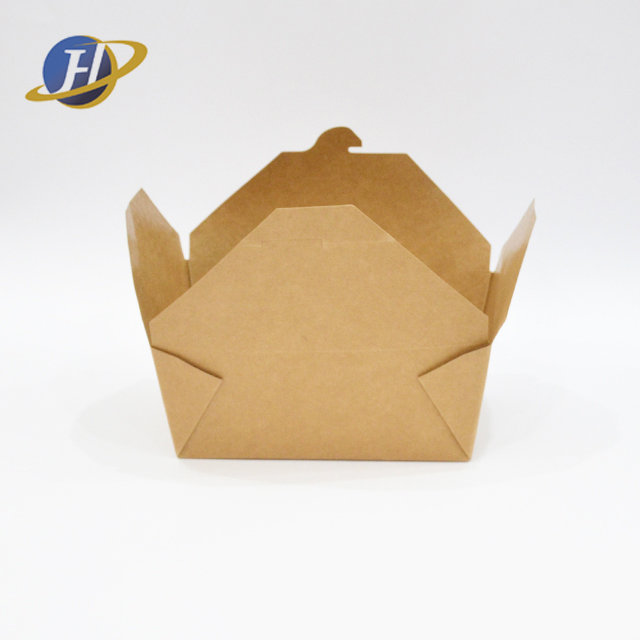 Container de Papel Descartável Amigável: Caixa de Almoço para Viagem e Embalagem de Utensílios de Mesa