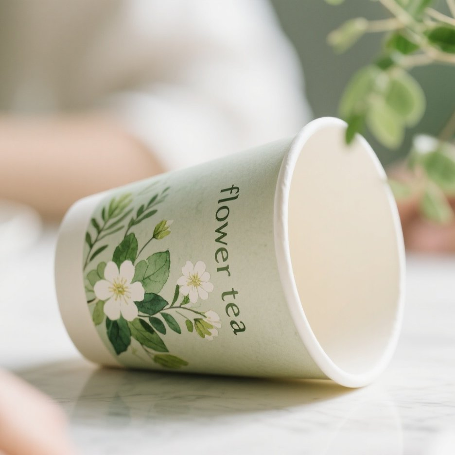 Levar 450ml Descartáveis 16oz Forro de PE Copos de Papel para Bebidas Frias Chá de Leite