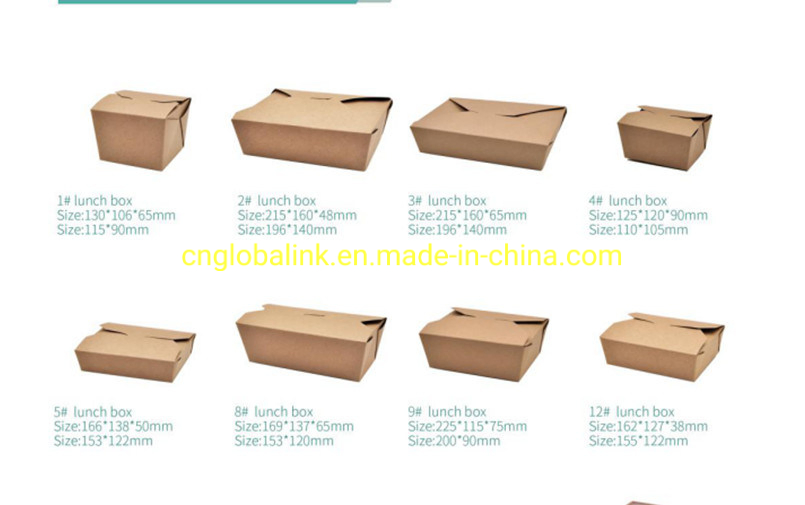 Container de Embalagem de Alimentos em Papel Kraft para Levar 32oz