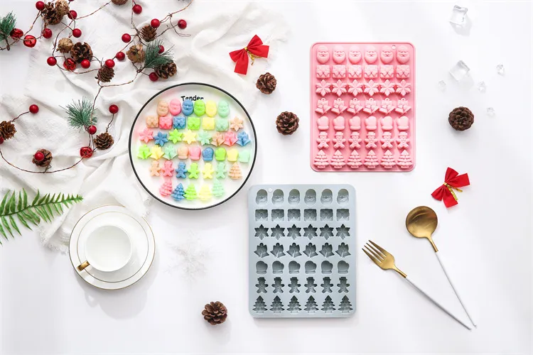 Conjunto de Moldes de Silicone Temáticos de Natal