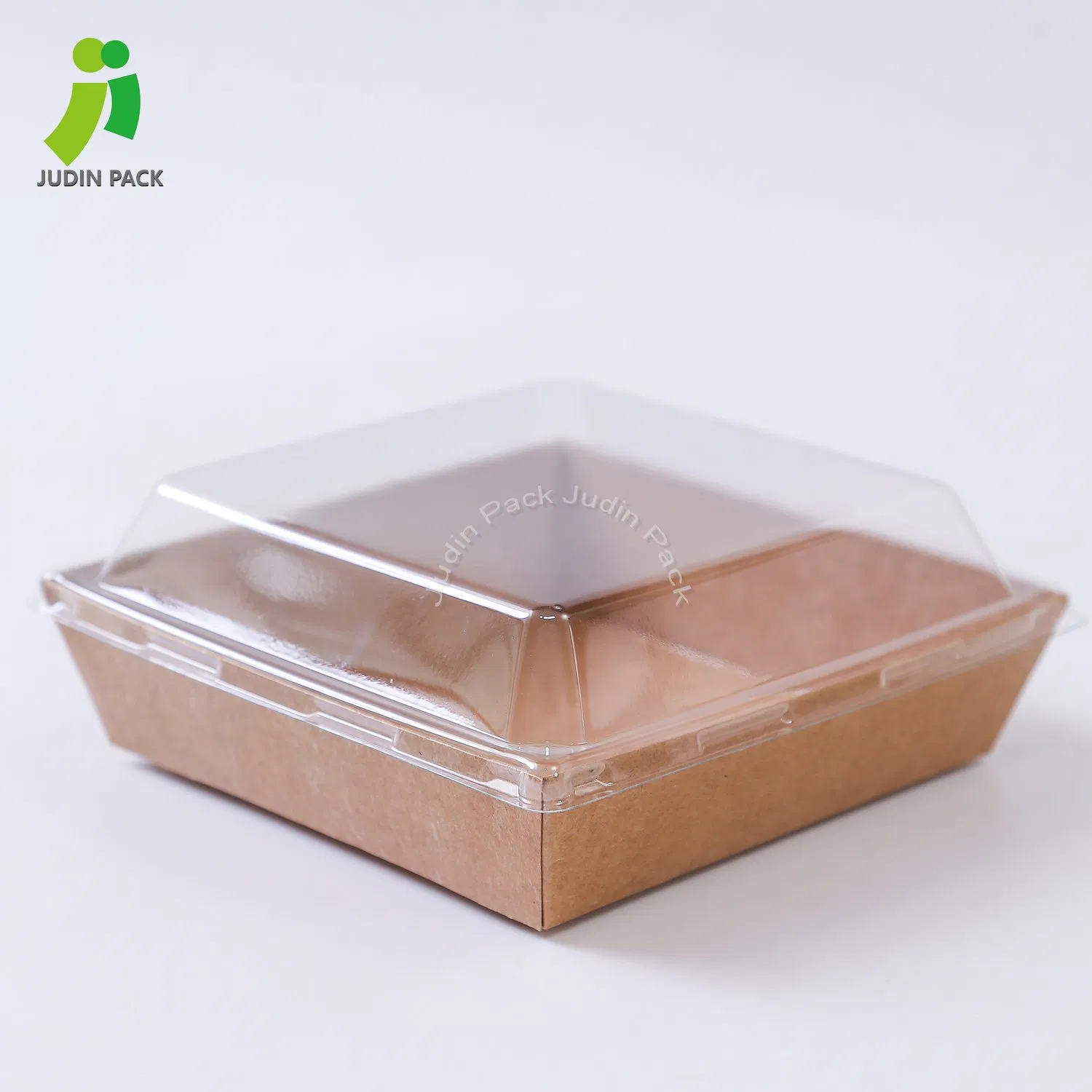 Bowl descartável para fast food, recipiente de papel kraft para embalagem de sushi