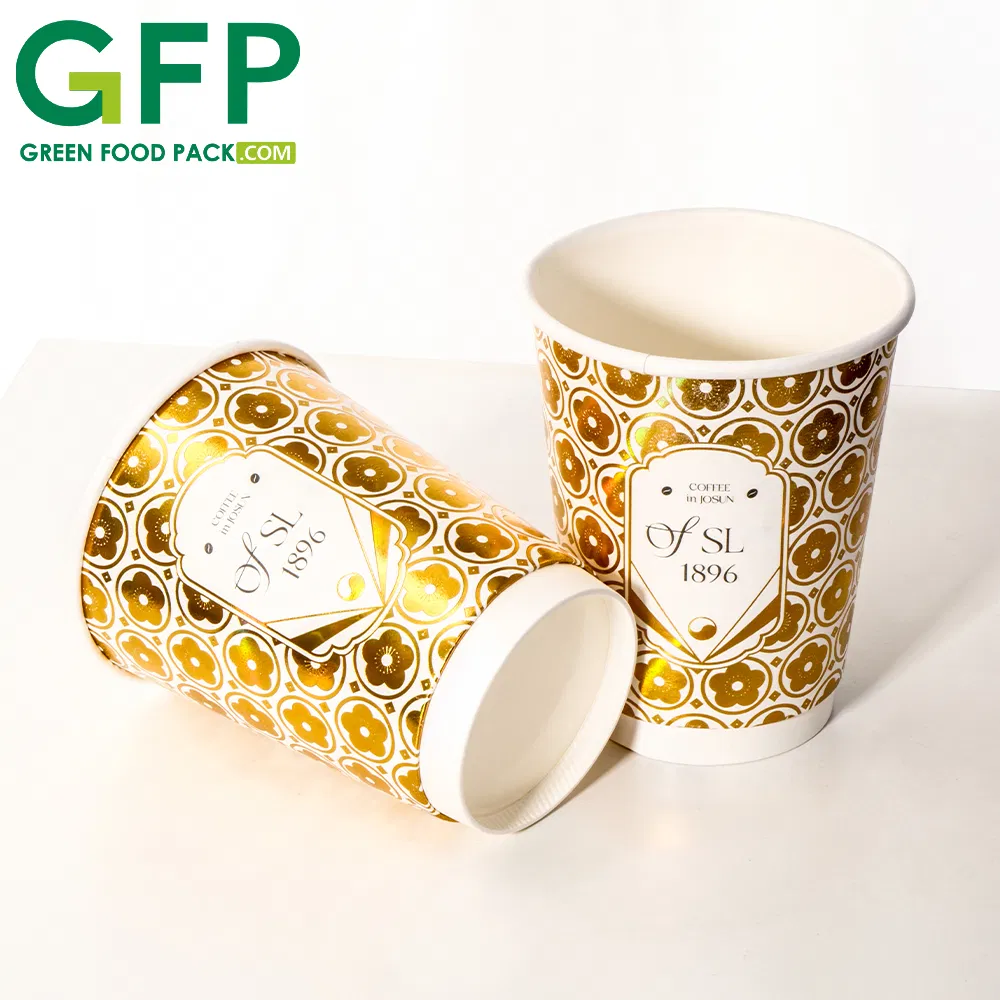 Copos de Papel com Flor Eco Descartáveis