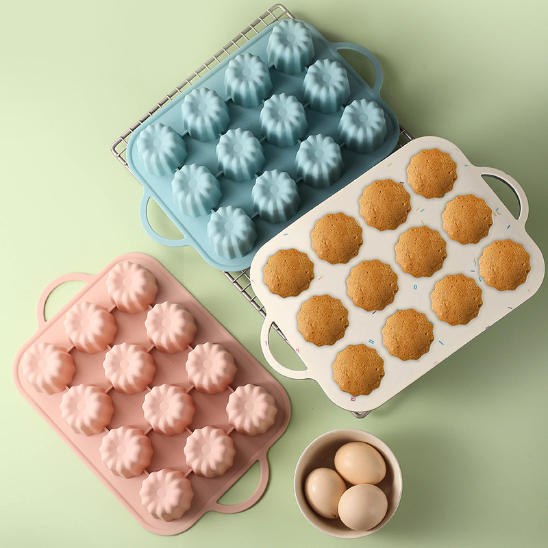 12 Forma Cilíndrica Pequena de Lulu Lace para Bolo Molde de Pudim Molde de Gelatina Molde de Bolo de Mousse Utensílios de Cozinha para Uso Doméstico