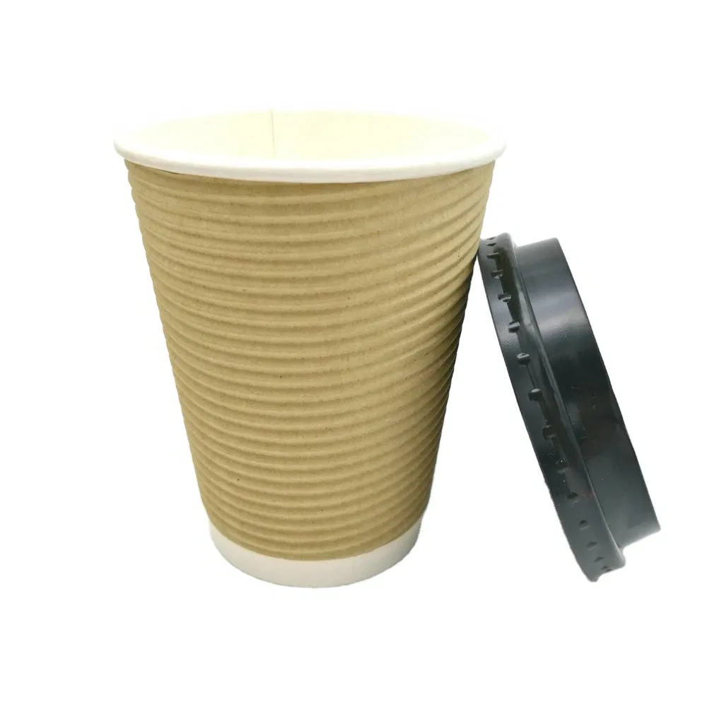 16oz Copo de Papel para Bebida Quente Café Copo Descartável para Bebida Fria