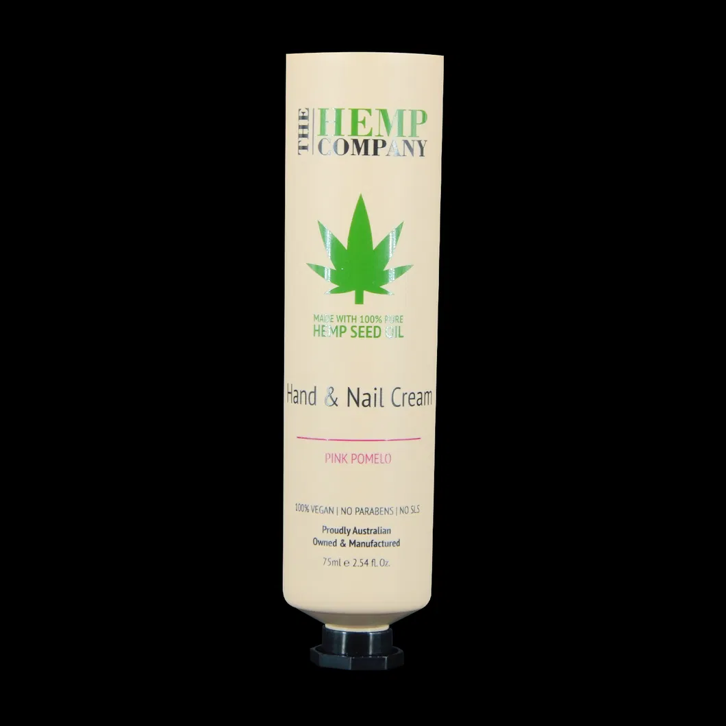 Tubo plástico vazio personalizado ecológico para creme facial e de mãos, embalagem cosmética macia com tampa flip